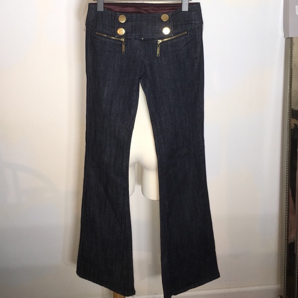 Highway Jeans Denim - Highway Jeans Dark Wash Flare Jeans